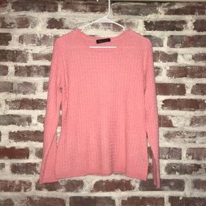 Claudia Nichole Pink Cashmere Sweater